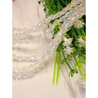 Хрусталь/ Овал/ 4×6мм/ 20 шт / прозрачный с аб