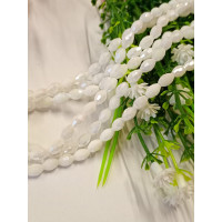 Кришталь/Овал/4×6мм/20 шт./білий з аб