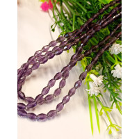 Кришталь/Овал/4×6мм/20 шт./аметистовий