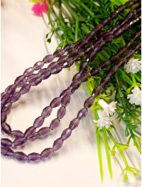 Кришталь/Овал/4×6мм/20 шт./аметистовий