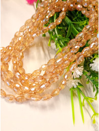 Кришталь/Овал/4×6мм/20 шт./шампанське