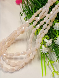 Кришталь/Овал/4×6мм/20 шт./бежевий з аб