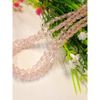 Кришталь/Овал/4×6мм/20 шт./рожевий