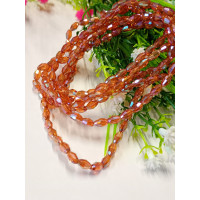 Хрусталь/ Овал/ 4×6мм/ 20 шт / темное шампанское