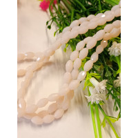 Кришталь/Овал/4×6мм/20 шт./бежевий