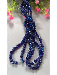 Кришталеві намистини "рондель"/4 мм/25 шт./двіколірний