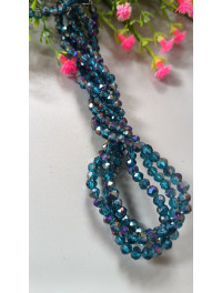 Кришталеві намистини "рондель"/4 мм/25 шт./двіколірний