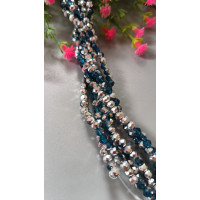 Хрустальные бусины "рондель" / 4 мм / 25 шт / двухцветный