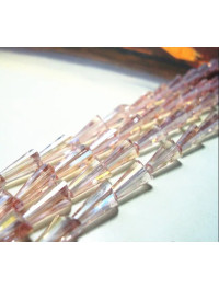 Крапля конус 4*8 мм. рожевий. паковання 10 шт.