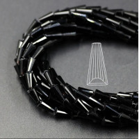 Крапля конус 4*8 мм. Чорний. паковання 10 шт.