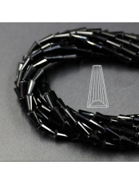 Крапля конус 4*8 мм. Чорний. паковання 10 шт.