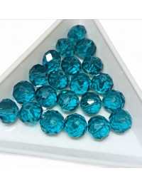 Кришталеві намистини/8 мм/бірюзовий/15 шт.