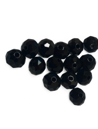 Кришталеві намистини/8 мм/чорний/15 шт.