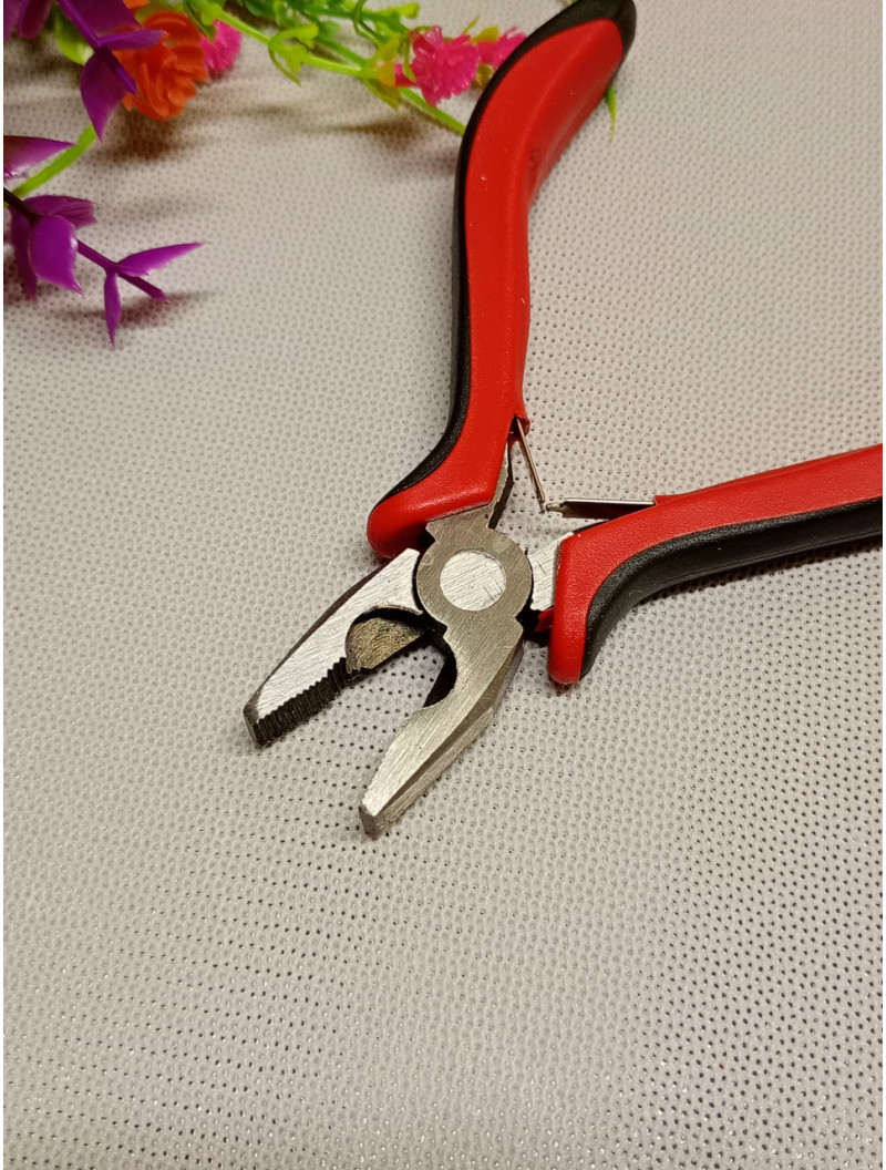 Плоскогубці з кусачками/12 см/черні