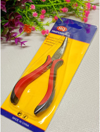 Тонкогубці вигнуті/13 см/червоно-червоні