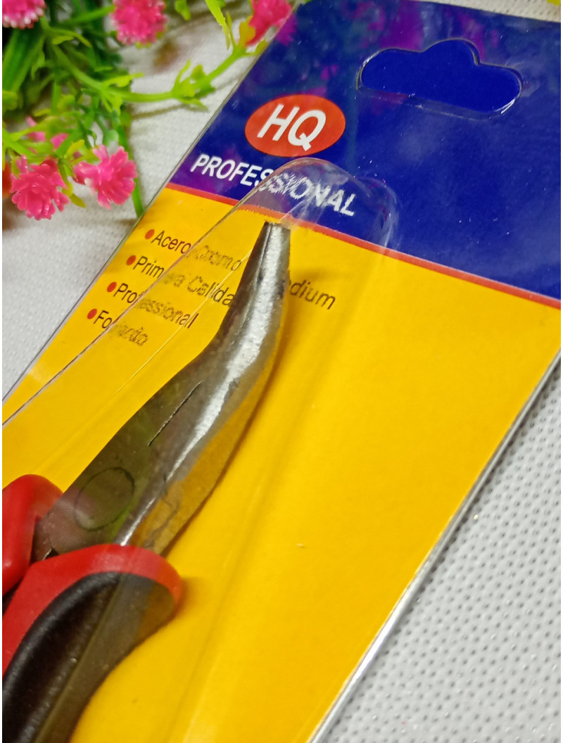 Тонкогубці вигнуті/13 см/червоно-червоні