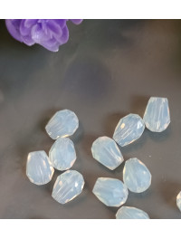 Кришталева "крапля"/6*8 мм/перлинний/5 штук