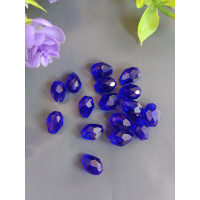 Кришталева "крапля"/6*8 мм/синій/5 штук