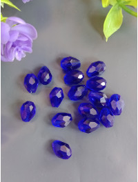Кришталева "крапля"/6*8 мм/синій/5 штук