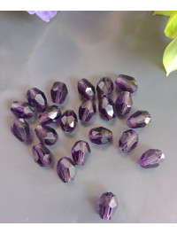 Кришталева "крапля"/6*8 мм/аметист/5 штук