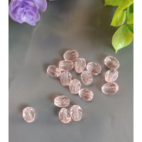 Кришталева "крапля"/6*8 мм/рожевий/5 штук