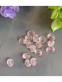 Кришталева "крапля"/6*8 мм/рожевий/5 штук