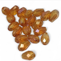 Кришталева "крапля"/4*6 мм/кармельний/10 штук