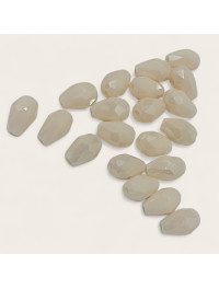 Кришталева "крапля"/4*6 мм/бежевий з АБ/10 штук