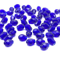 Кришталеві намистини "крапля" Розмір — 4*6 мм. Колір синій прозорий. Ціна вказана за 1 шт.