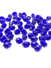 Кришталеві намистини "крапля" Розмір — 4*6 мм. Колір синій прозорий. Ціна вказана за 1 шт.