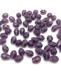 Кришталеві намистини "крапля" Розмір — 4*6 мм. Колір — аметист. Ціна вказана за 1 шт.