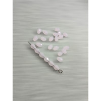 Кришталеві намистини "крапля" Розмір — 4*6 мм. Колір рожевий матовий.  Ціна вказана за 1 шт.