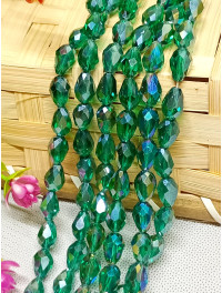 Хрустальні намистини *крапля*/10 шт/6×12 мм/пляшковий з переливом