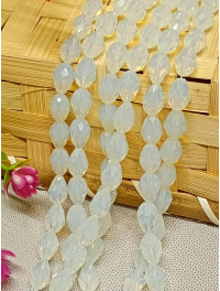 Хрустальні намистини *крапля*/10 шт/6×12 мм/перлинний