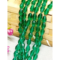 Хрустальные бусины *капля* / 10 шт / 6×12 мм / бутылочный