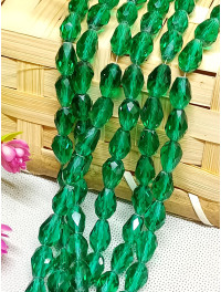 Хрустальні намистини *крапля*/10 шт./6×12 мм/пляшковий