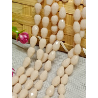 Хрустальні намистини *крапля*/10 шт/6×12 мм/бежевий