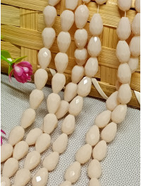 Хрустальні намистини *крапля*/10 шт/6×12 мм/бежевий