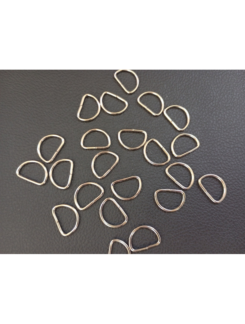 Напівкільця з'єднувальні. Розмір — 16 мм. Колір — срібло.