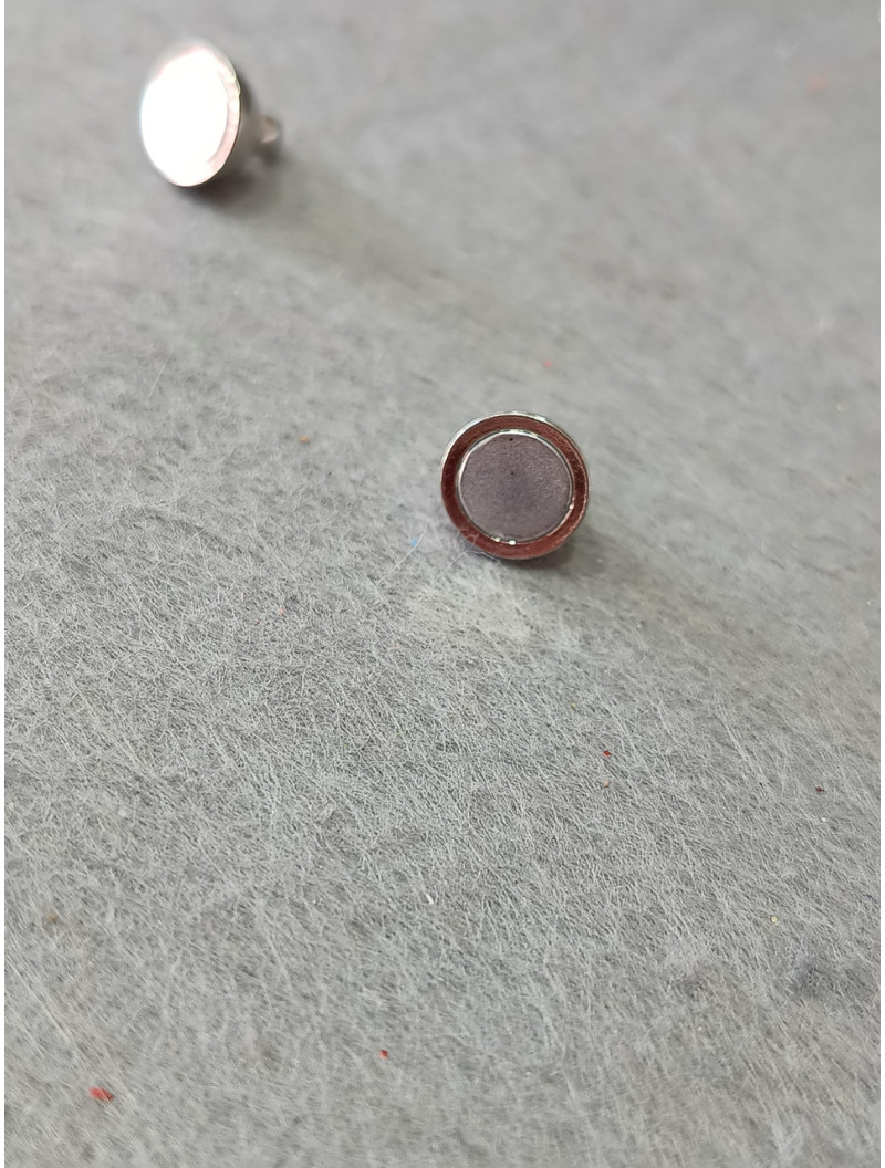 Замок магнітний. Розмір 8 мм, Колір - сталь