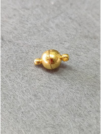 Замок магнітний. Розмір 8 мм, Колір - лимонне золото