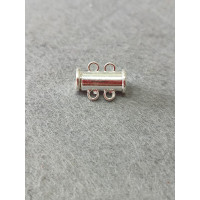 Замок магнітний. Розмір — 6*15 мм. На 2 лінії. Колір - срібло