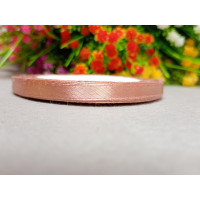 Атласная лента/ 0.6мм / 23 метра/ темная пудра