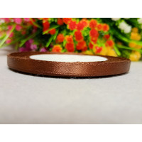 Атласная лента/ 0.6мм / 23 метра/ коричневый