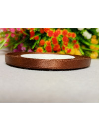 Атласная лента/ 0.6мм / 23 метра/ коричневый