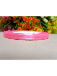 Атласна стрічка/0.6 мм/23 метри/темно-рожевий