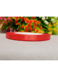 Атласная лента/ 0.6мм/ 23 метра/  красный