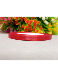 Атласна стрічка/0.6мм/23 метри/ темно-червоний