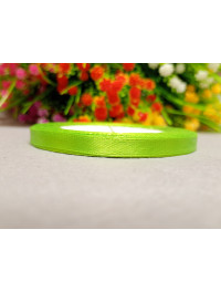 Атласна стрічка/0.6 мм/23 метри/ темно- салатовий