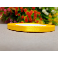 Атласна стрічка/0.6мм/23 метри/ жовтий